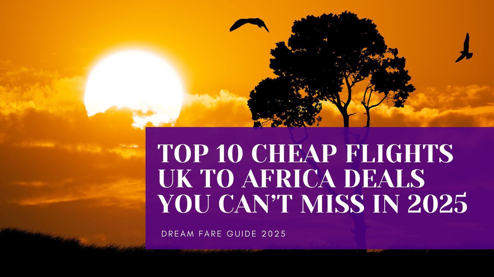 Cheap flights UK to Africa