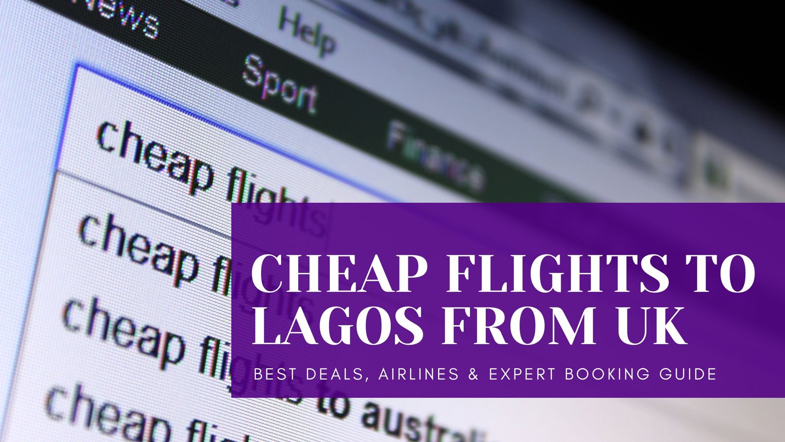 Flights to Lagos from UK